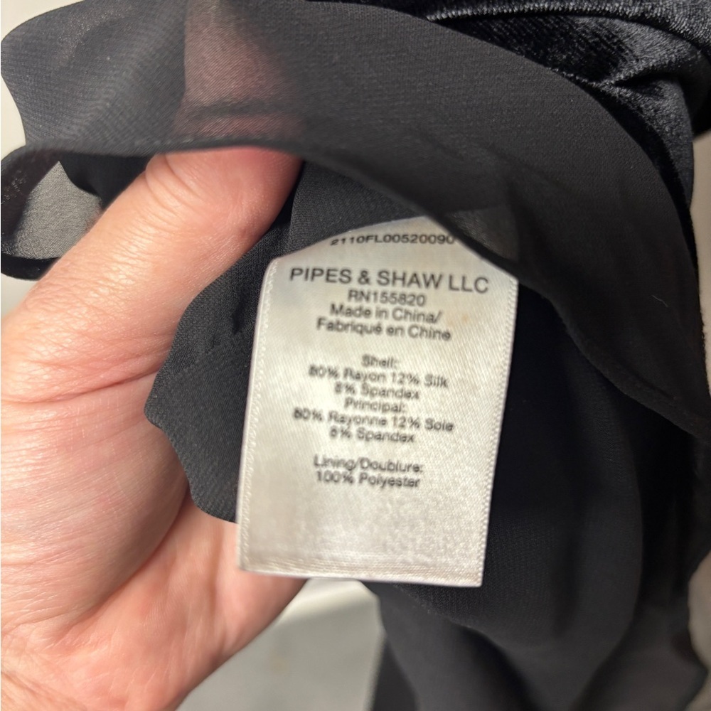 Veronica Beard silk velvet Elegant Black ruched Maxi sleeveless Dress romantic - Picture 13 of 15